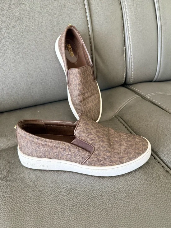 Michael Kors Slip-On Sneakers in Dark Brown - Picture 3 of 4